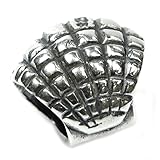 Queenberry Sterling Silver Ocean Sea Shell Bead For European Charm Bracelets