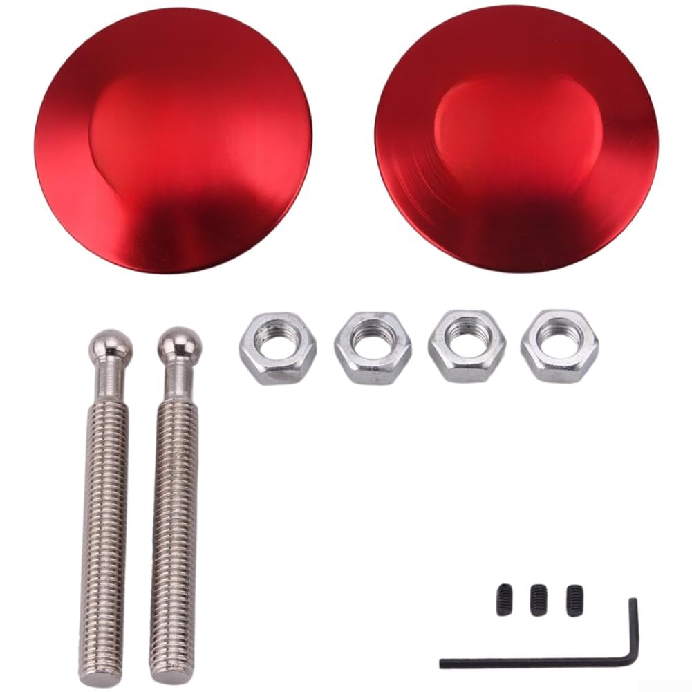 Fermeture de capot pour voiture tuning rouge idéale sur circuit