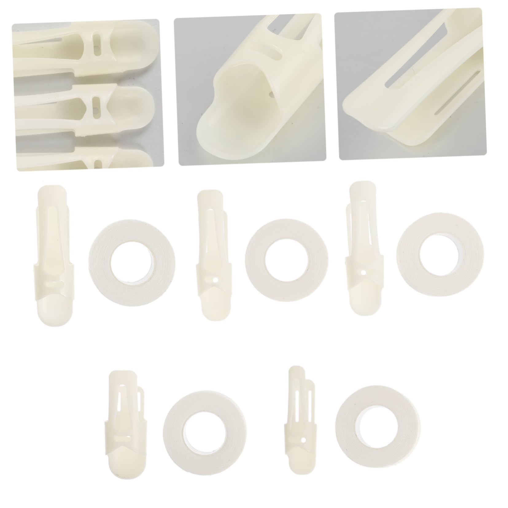 HOMOCONO 5 Sets Finger Guard Finger Immobilizer Mallet Brace Finger Brace Splint Carpal Splints for Straightening Finger Care Splint Finger Splint for Hand Support Abs Plastic Beige