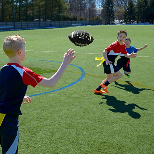 Franklin Sports Kids Football - Playbook Junior Football With Play Diagrams - Small Youth Football With Soft Cover - Black #TOP7