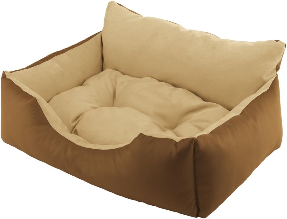 Ferplast Royal 80 Padded Sofa Bed Brown 78x56x28cm