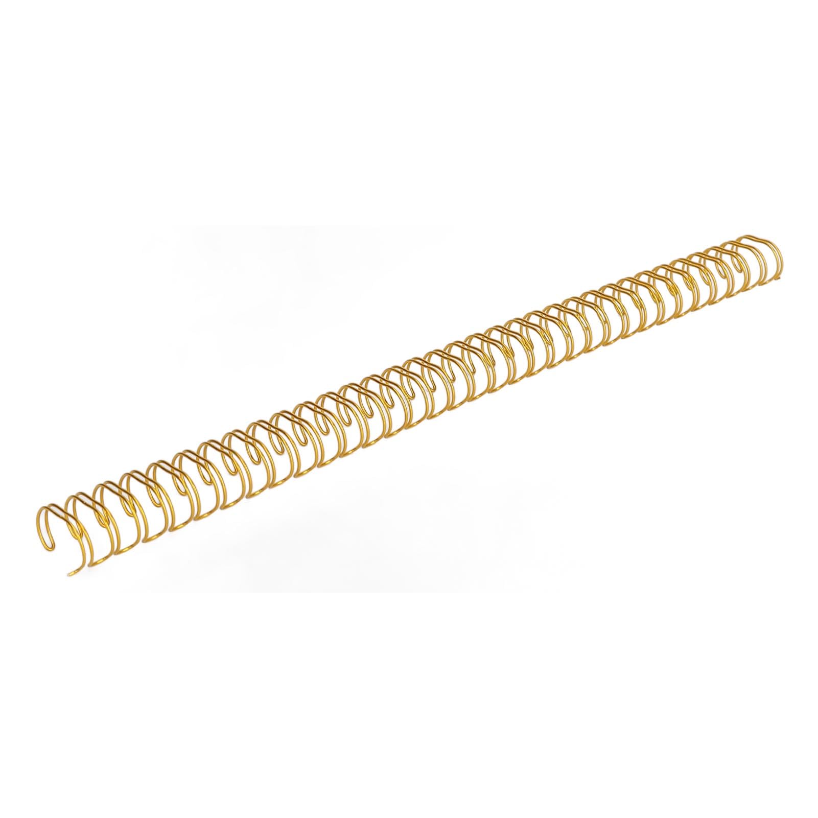 A4-Papier-Doppeldrahtbinderücken, 120 Blatt Kapazität mit Nylonbeschichtung, 100 Stück Spulenrücken für die Berichtsbindung (GOLD)