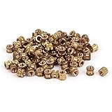 Uxcell a16041800ux0765 M2 x 3mm Brass Cylinder Knurled Threaded Round Insert Embedded Nuts