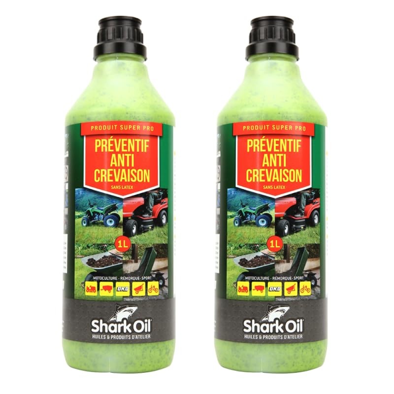 Matijardin - Préventif anti crevaison Shark Oil OKO super pro 1 litre par 2