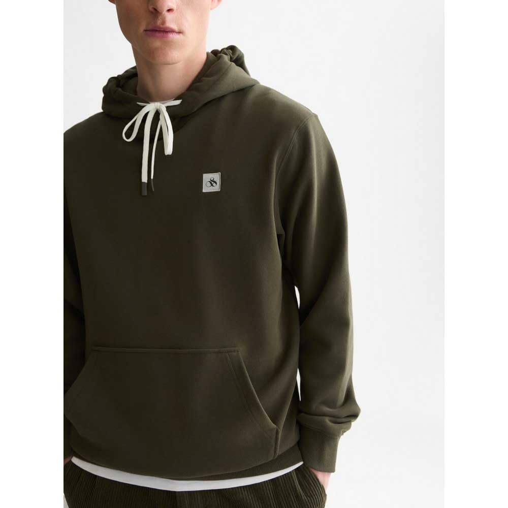 Scotch & Soda Logo Hoodie - Regular Fit Felpa con Cappuccio Uomo