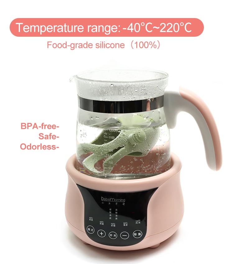 Miniatura 8 de Mordedor de silicona para bebés, paquete de 2 unidades, suave y flexible, juguetes de dentición de fácil agarre para bebés y niños pequeños, sin