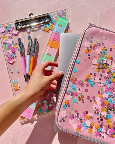 Funda para Laptop con Confeti Floral Rosa miniatura 5