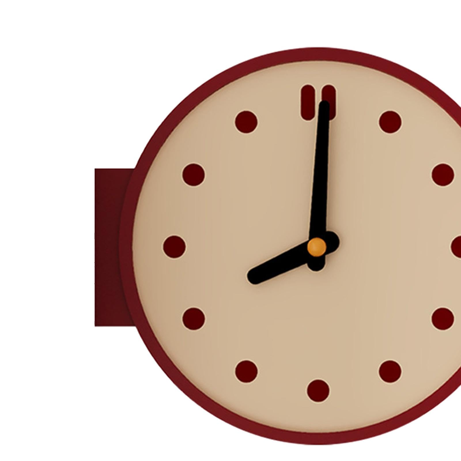 Reloj de Pared de Esquina, Decoración del Hogar, Resistente, Moderno, de Doble Cara, Creativo, de Escritorio