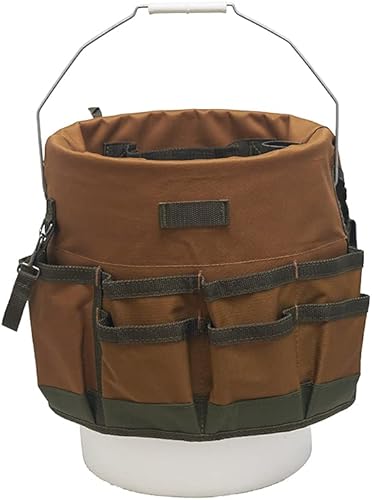 Miniatura 3 de Bucket Boss The Bucketeer - Organizador de herramientas de cubo en marrón, 10030 y CLC Custom Leathercraft 1140 EasySeat Asiento de cubo de plástico