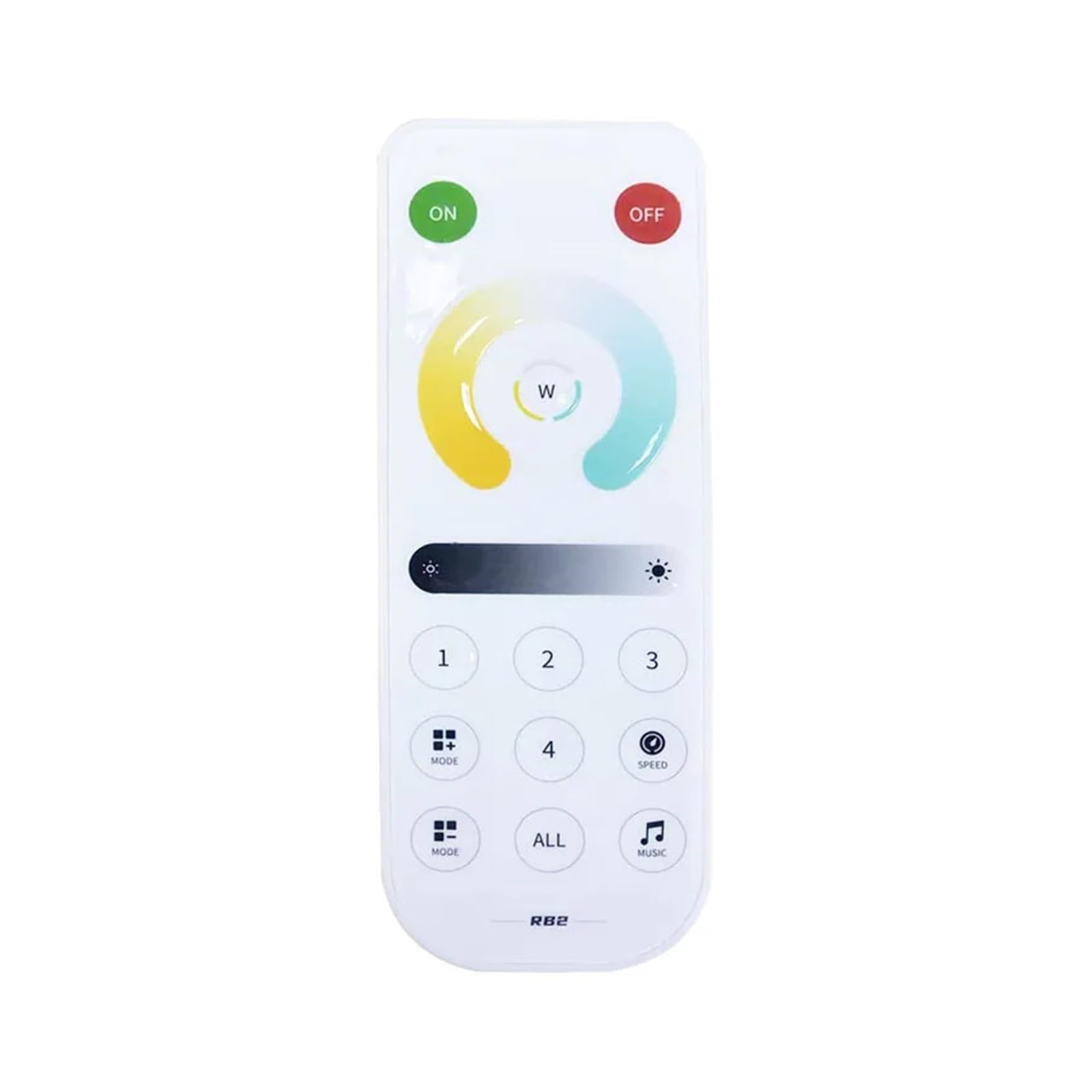 Controlador atenuador LED SP657E SPI CCT controlador LED panel atenuador 2,4G, adecuado for tiras de luces LED de dos colores DC5/12/24V(RB2 RF Remote Only)