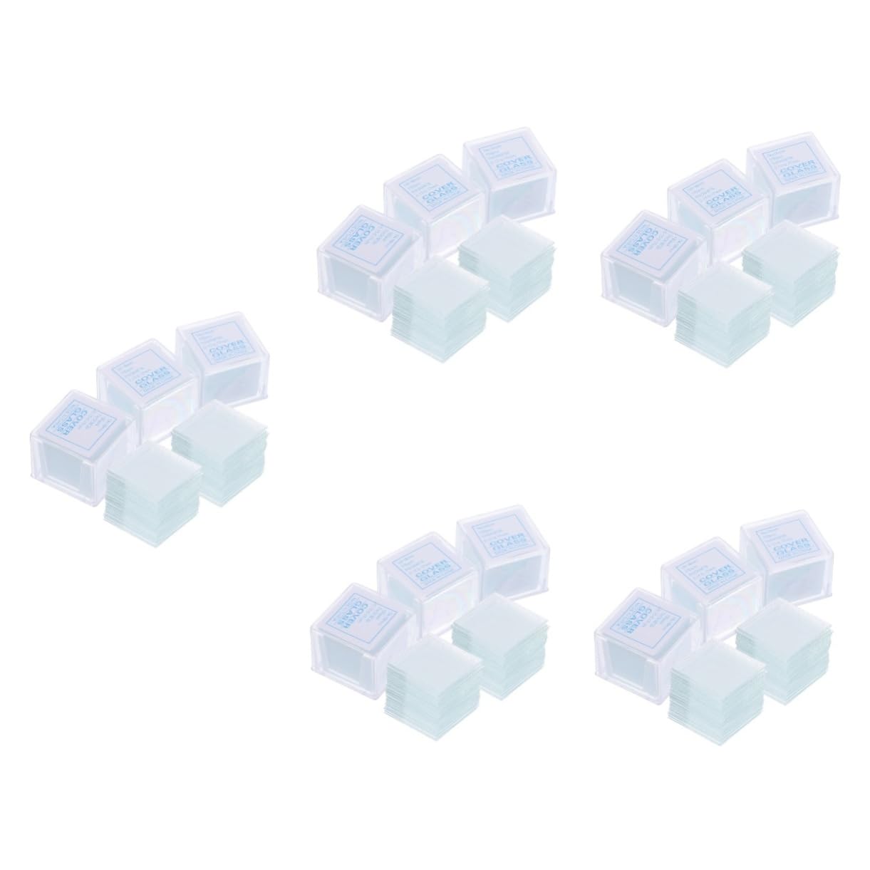 Gatuida 2500piezas Diapositivas De Microscopio De Transparente Cubiertas Para Preparación De Muestras Para Laboratorios y Estudios Biológicos