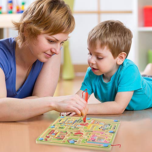 image for LESONG Maze Magnetic Puzzle Toy for Kids, STEM Toy Developmental Activ