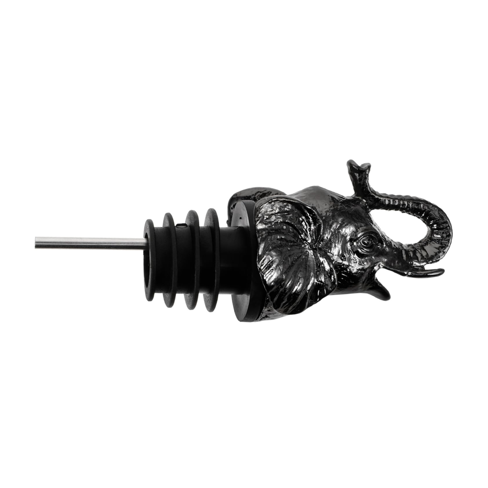 Healeved Alloy Elephant Head Wine Bottle Spout Unique Animal Head Shaped Wine for Wine Durable Wine Accessory for Aerating and Serving