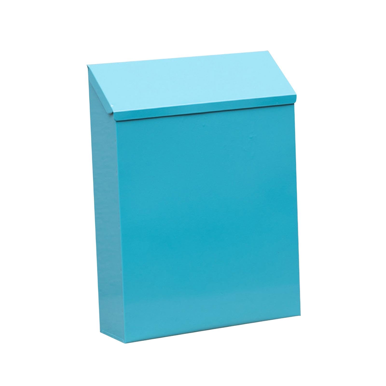Wall Mount Mailbox Rainproof Wall Hanging Mail Box for Porch Gate Front Door Blue-image-31