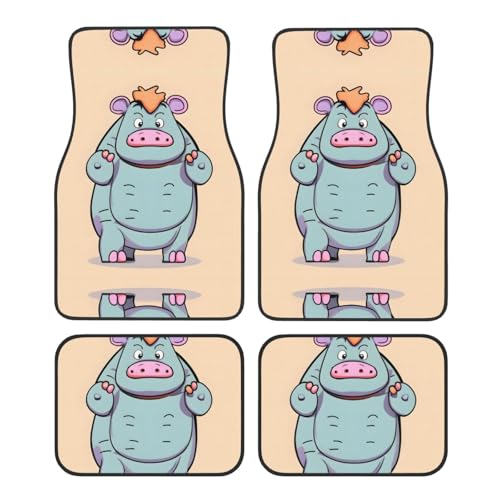 Tapis de voiture hippopotame antidérapants protection sol