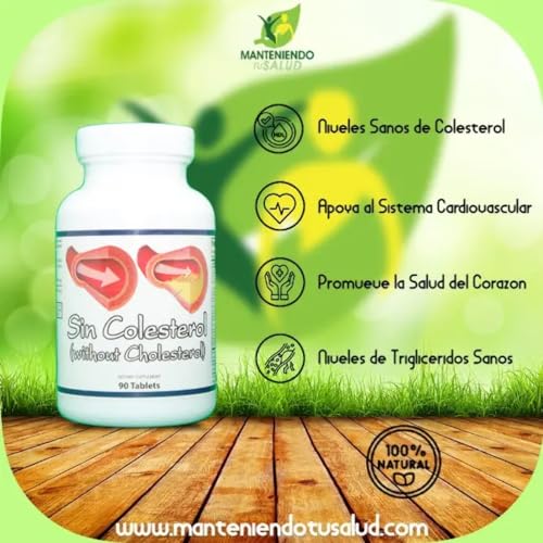 Manteniendo Tu Salud TWOH 141 Sin Colesterol, Cholesterol Support, Herbal Supplement thumb #2