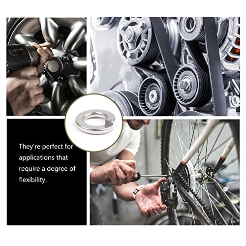 Fastener Tree M6 Lock Washers, 304 Stainless Steel Split Lock Washers For Bolts 100Pcs #TOP4