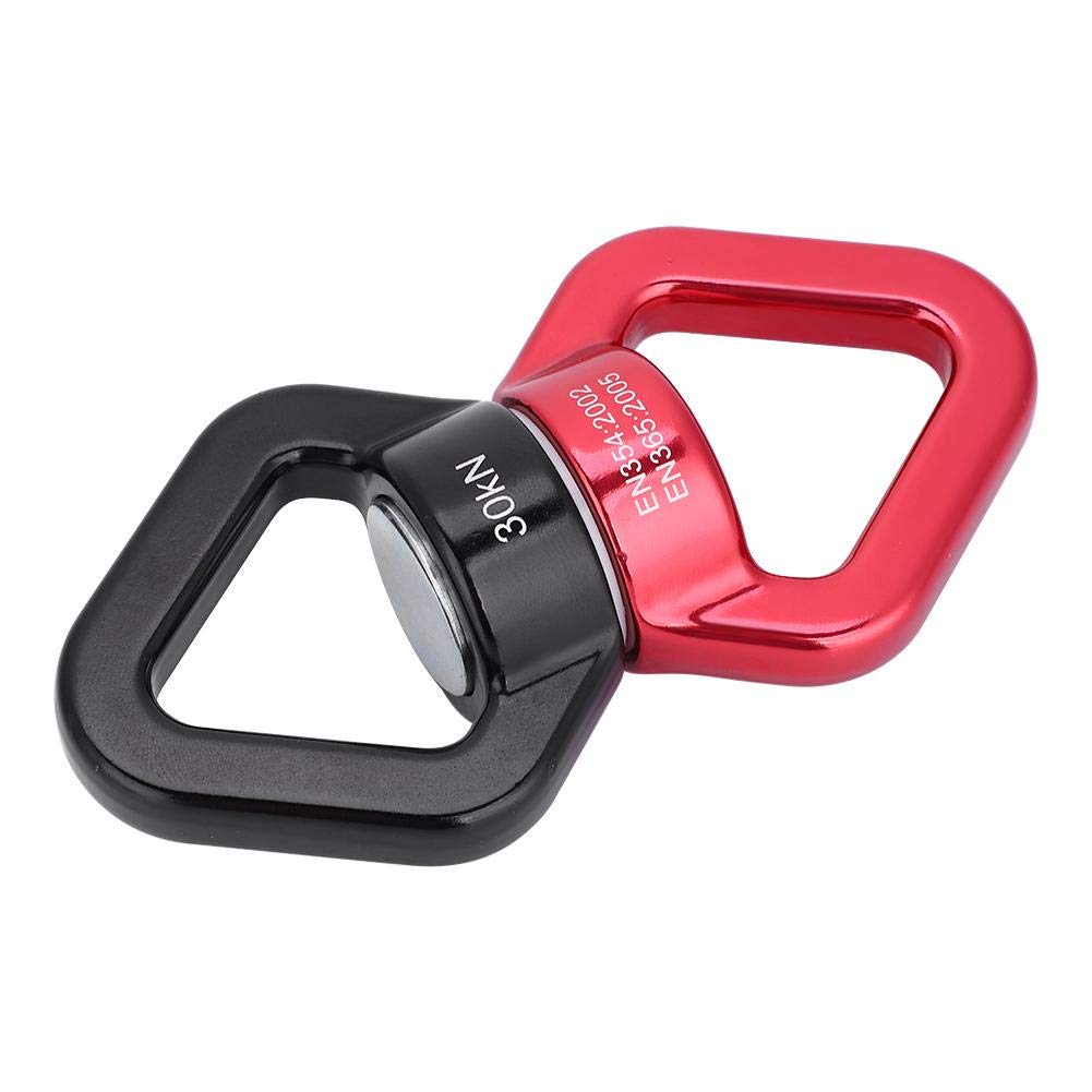 Emerillon Cerceau Aérien 30Kn Escalade Mousqueton Sécurité Danse Aérienne Rouge Noir