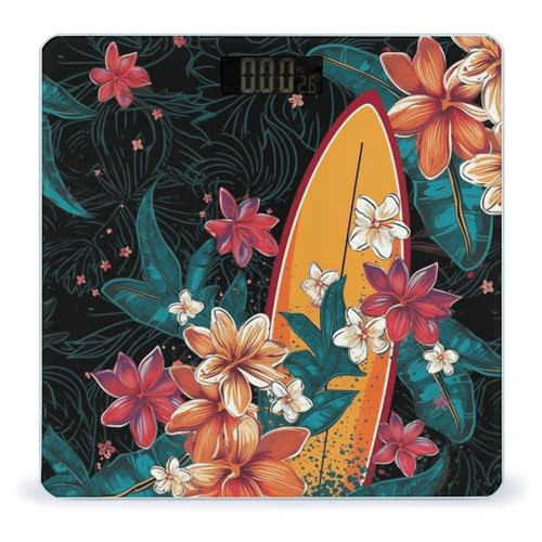 Báscula digital de baño con superficie de cristal templado 26x26 cm miniatura 1