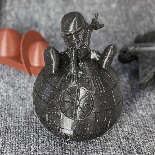 Image of Polymaker Panchroma Galaxy PLA Filament 1.75mm 1kg, Dark Grey | Neatly Wound Glitter PLA for Easy Print & Smooth Feeding, Compatible with Bambu Lab & Most 3D Printers
