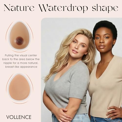 Image of Vollence Self Adhesive Silicone Breast Forms for Cosplay Mastectomy