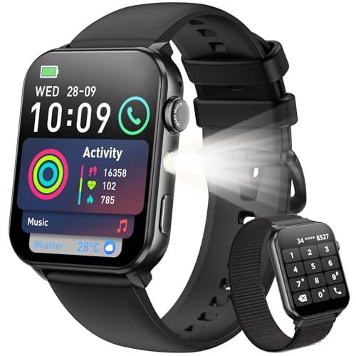 Blackview Smart Watch for Men Women,1.91' HD Touchscreen Fitness Watch with Flashlight, Bluetooth...