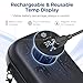 AUVON Insulin Cooler Travel Case with Rechargeable Temp Display, Large Insulin Pen Cooler Travel Case with 2 x 160g TSA Approved Ice Packs, Waterproof Insulated Cooler Bag for Daily Use & Trip