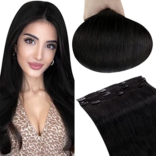 Save More RUNATURE 3pcs Clip in Hair Extensions Real Human