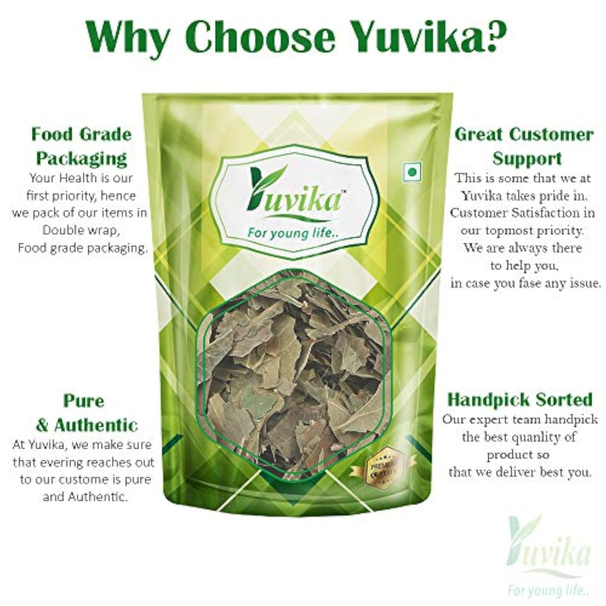 YUVIKA Neem Patta - Azadirachta Indica, Herbal Supplement