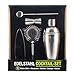 Produktbild Trendario Cocktailshaker Set Premium Cocktailset Geschenkbox aus Edelstahl - 5 teiliges Profi Cocktail Mixer Set: Martinishaker + 0,5L Mixer mit Sieb + Messbecher + Barlöffel + Zange