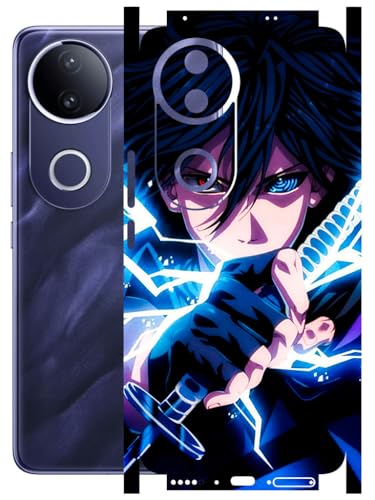 Image of AtOdds - Full Body Back Screen Guard Protector Film - Lamination Wrap Skin Sticker Compatible with VIVO T4R (5G) | Scratchproof Matte Finish (Anime 42)