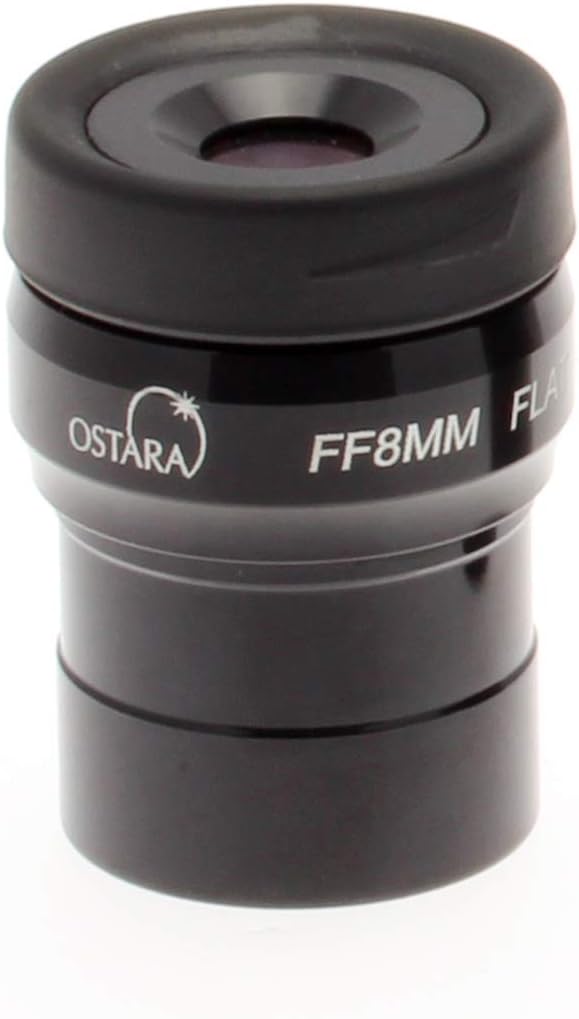 Ostara Flat Field 8mm Telescope Eyepiece - Fully Multi Coated - Wide Field of View - Standard 1.25" (31.77mm) Fitting - Supplied With Storage Case And Cleaning Cloth.