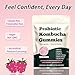 Glo Vous Probiotic Kombucha Gummies – 60 Gummies, with Prebiotics, Postbiotics & Fiber,Includes Slippery Elm, Dandelion Root & MCT Oil,Supports Digestive Health, Bloating Relief & Gut Support
