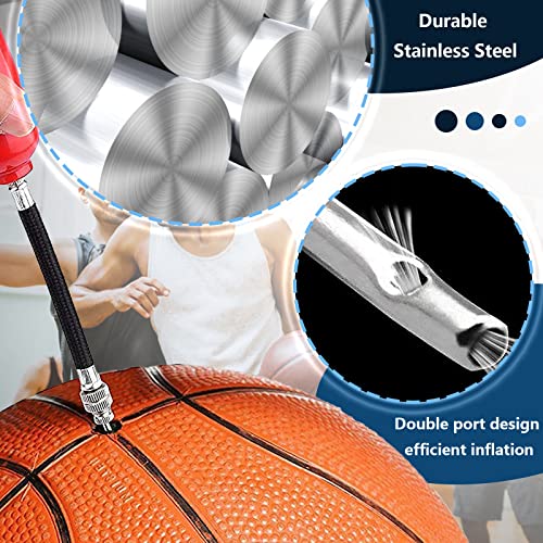 Exeqianming Air Pump Needles, 20 Pack Basketball Pump Needle, Air Pump Inflation Needles With Storage Box, Stainless Steel Ball Pump Inflation Needle For Sports Balls Air Pumping #TOP6