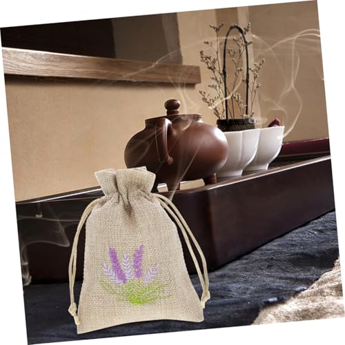 6 bolsas pequeñas de arpillera para sachet de lavanda miniatura 4