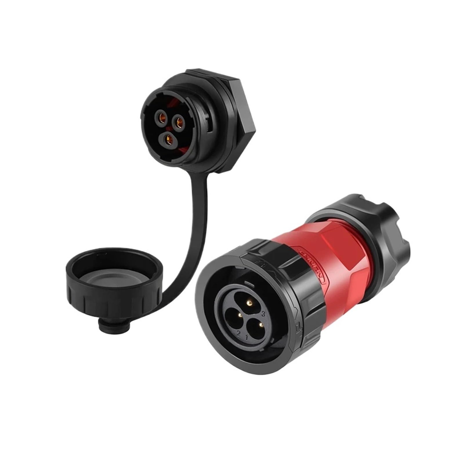 Conector Impermeable YM20 de Segunda generación IP68, Conector eléctrico Universal for Exteriores, terminales Soldadura for automoción(9 Pin Single-Hole)