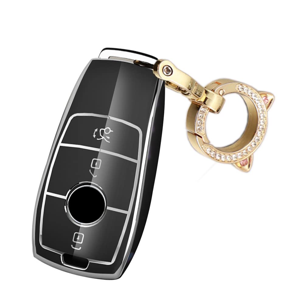 Cover Portachiavi In TPU Per Mercedes Benz – Protezione Anti Graffio (Blu)