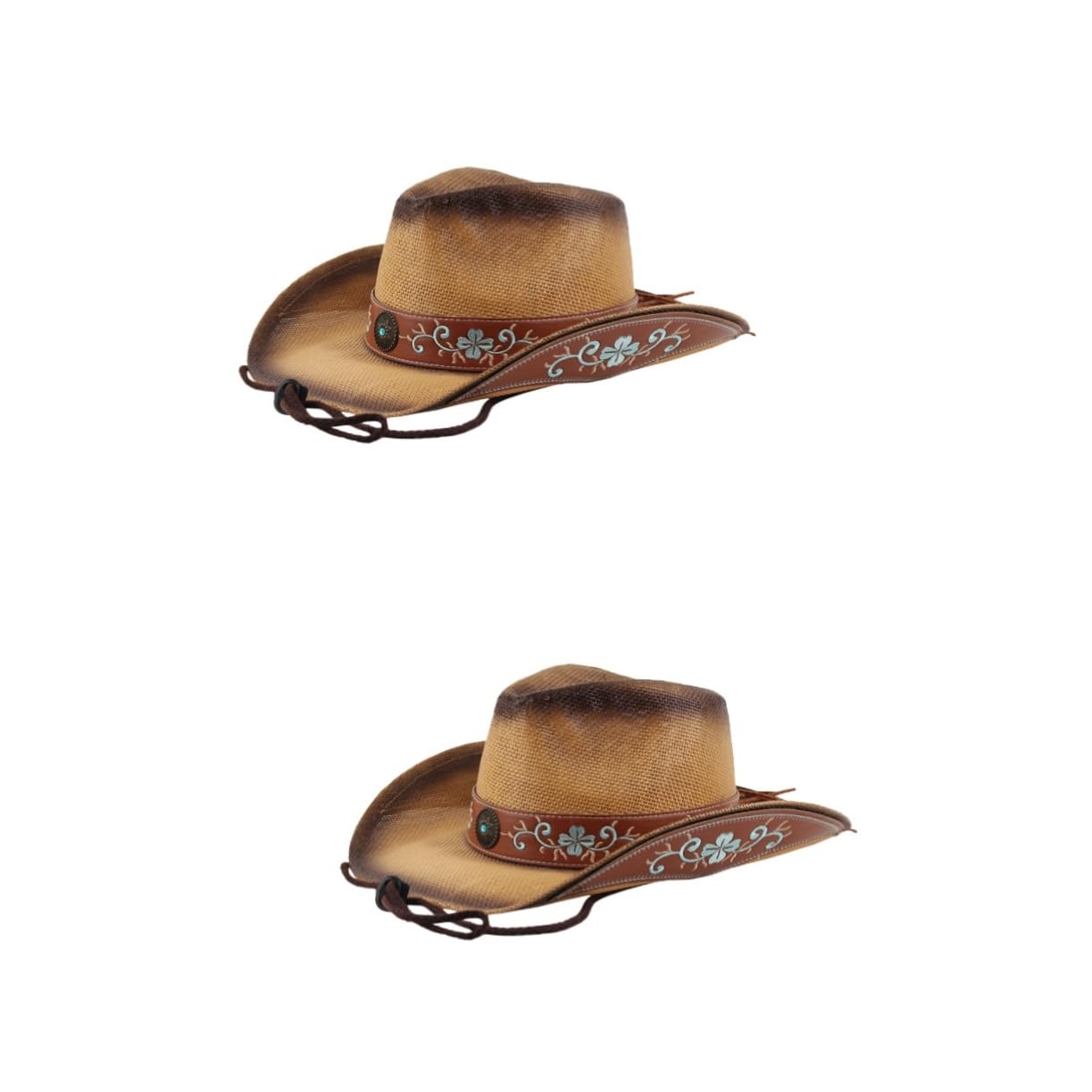Ipetboom 2 Sombreros De ala Ancha para Mujer Sombreros De Playa Portátiles Viseras Decorativas De Viaje Parasol De Playa