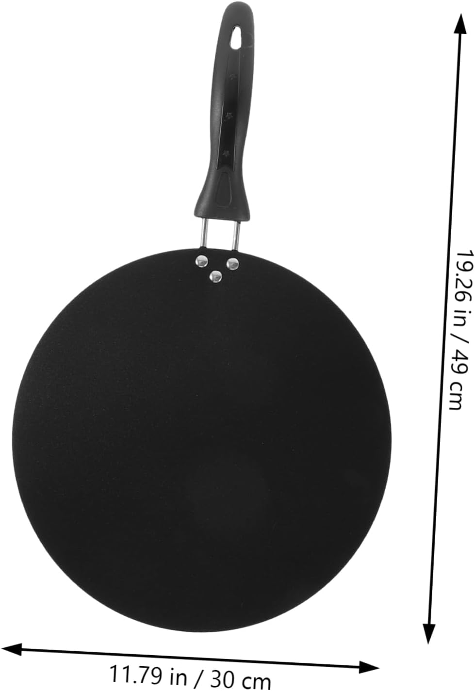 Easy to Clean Non Stick Pan Roti Frying Crepe Tortilla Baking Pan Portable Handle Material for Home/restaurant