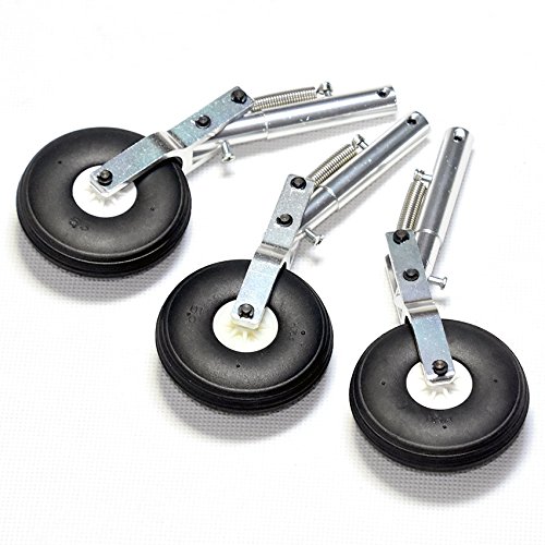 3 szt. 130 mm aluminiowa amortyzator sprężynowy 4,0 mm nagrywanie z oponą PU
