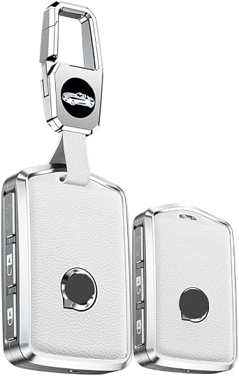 TECART Volvo Dedicated Key Case, Key Holder, Key Cover, Smart Key Cover, Smart Key Cover, Compatible with Volvo V60, V70, V90, XC90, XC70, XC60, etc. Volvo Key Case, Genuine Accessory