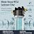 BriskSpring Whole House Water Filter System, MEGA Spin Down Sediment Filter, 1-10mircon PP Filter+Carbon Block Reduces Chlorine, Sediment&Odor, No-Shutoff Maintenance, 1" MNPT + 3/4" FNPT, White
