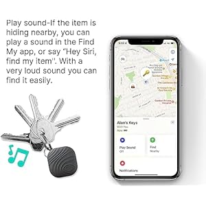   Air-Key-Finder-TagOnly-IOS-4Pcs-Bluetooth-Item-Finder-Tracker-Item-Locator-Work-with-iPhone-or-iPad-Keep-Track-of-The-items-That-Matter-Most