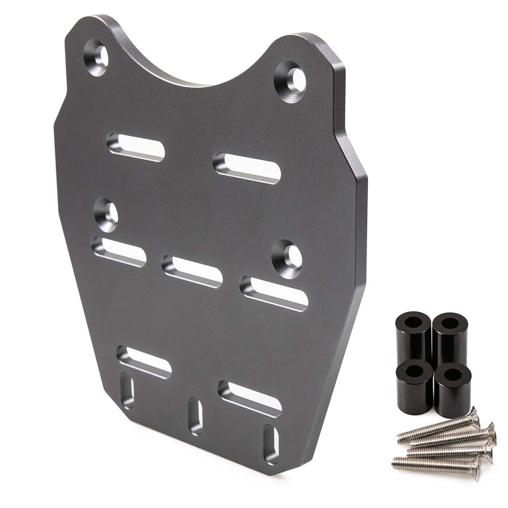 Portapacchi posteriore per moto Portapacchi per moto in lega di alluminio CNC Supporto portapacchi PCX 125 150 2014 2019 (Grigio)