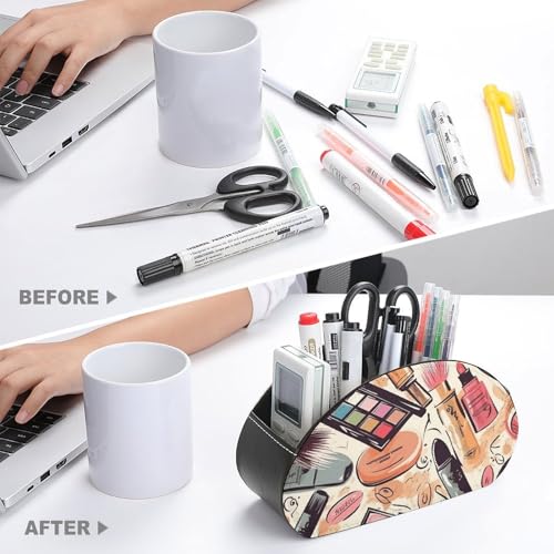 Boîte de rangement télécommande à 5 compartiments pour bureau - 4