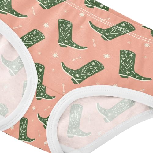 Girls' Underwear Cowboy Boots Cotton Stretch Comfort Toddler Panties4