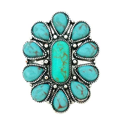 Western Flower Adjustable Cuff Ring