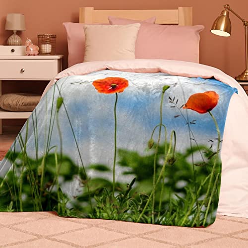 Couverture polaire légère plaid canapé chaud anti-frissons - 8