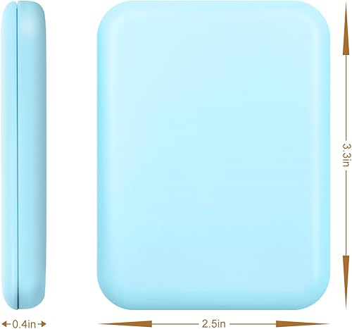 Miniatura 33 de Espejo compacto, espejo de bolsillo LED de aumento 1X/3X con BIattery interno, mini espejo para bolso, bolsillo, viaje y regalo (rosa)