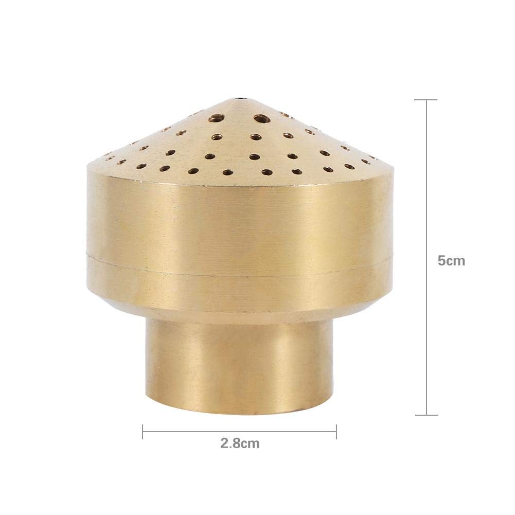 Ugello per fontana di acqua in ottone Sprinkle Spray Head per Garden Pond Parco dei divertimenti Biblioteca del Museo(3/4 Pollice)